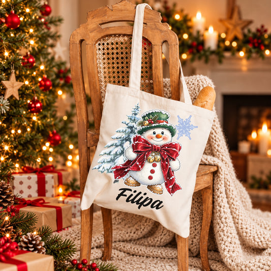 Tote Bag Personalizada '' Snowy Christmas ''