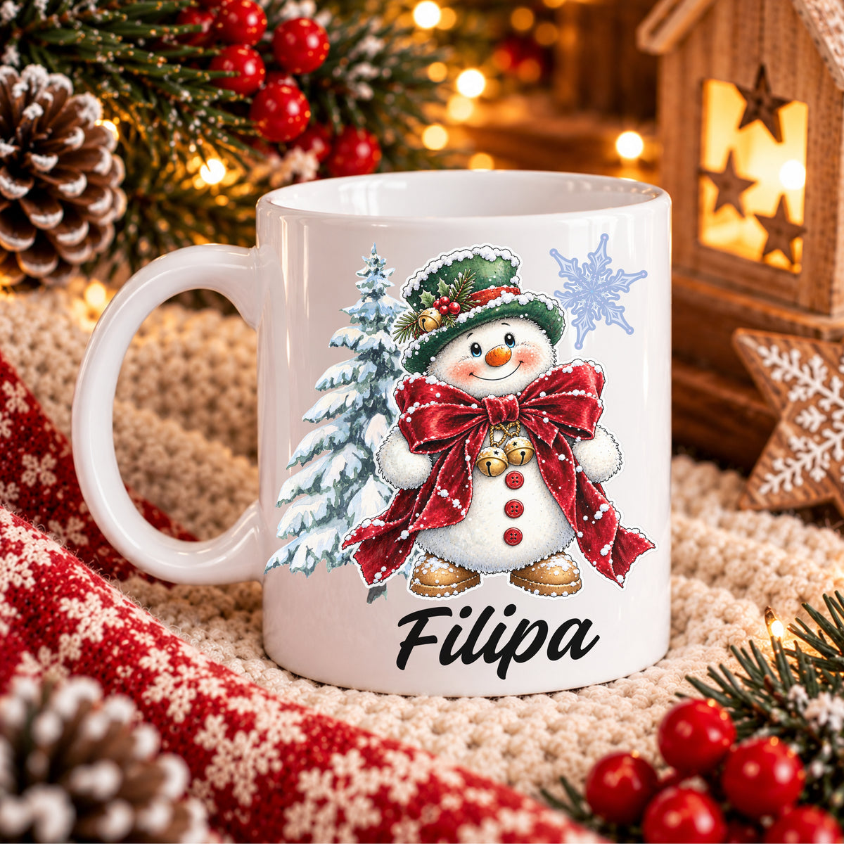 Caneca Personalizada '' Snowy Christmas ''