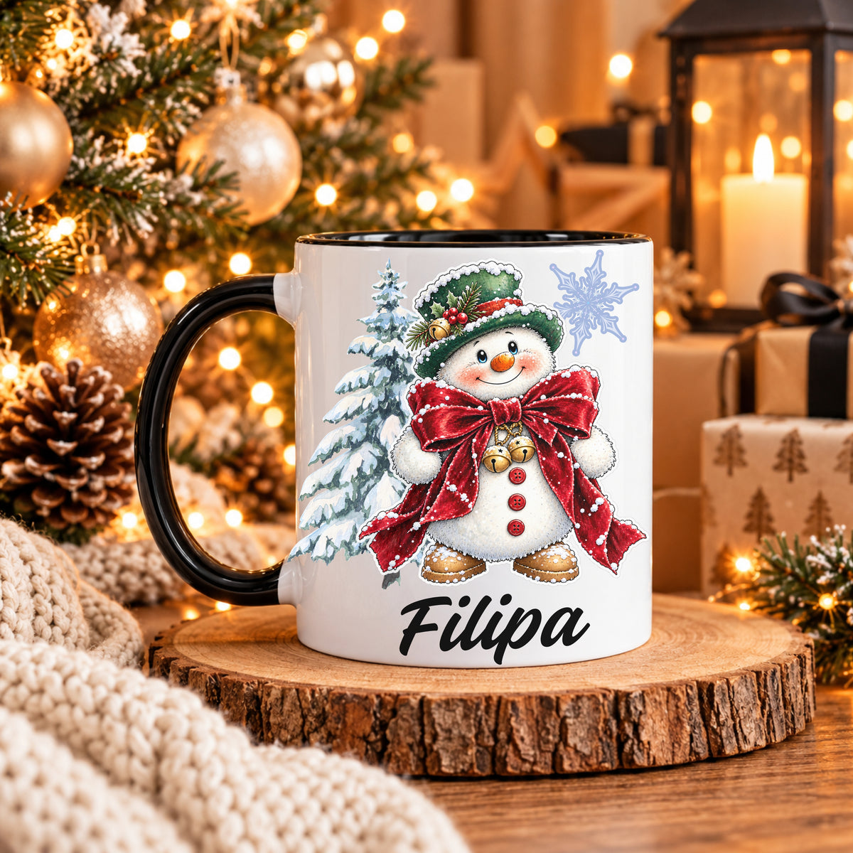 Caneca Personalizada '' Snowy Christmas ''