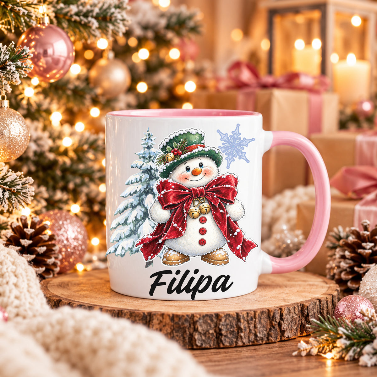 Caneca Personalizada '' Snowy Christmas ''