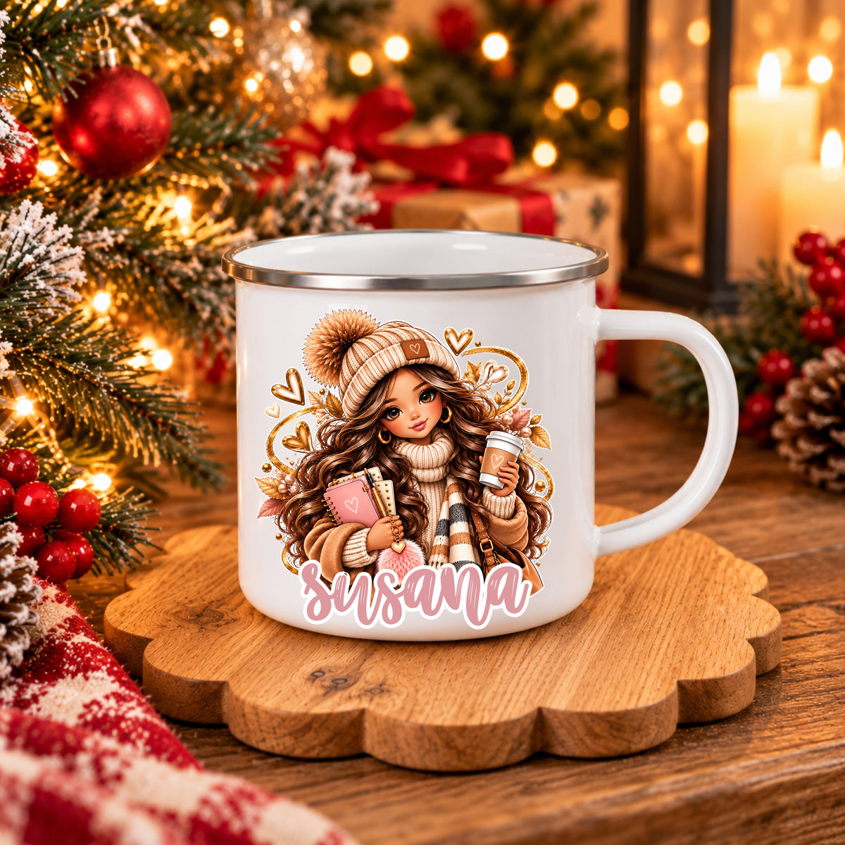 Caneca Inox Personalizada '' Boho Chic ''
