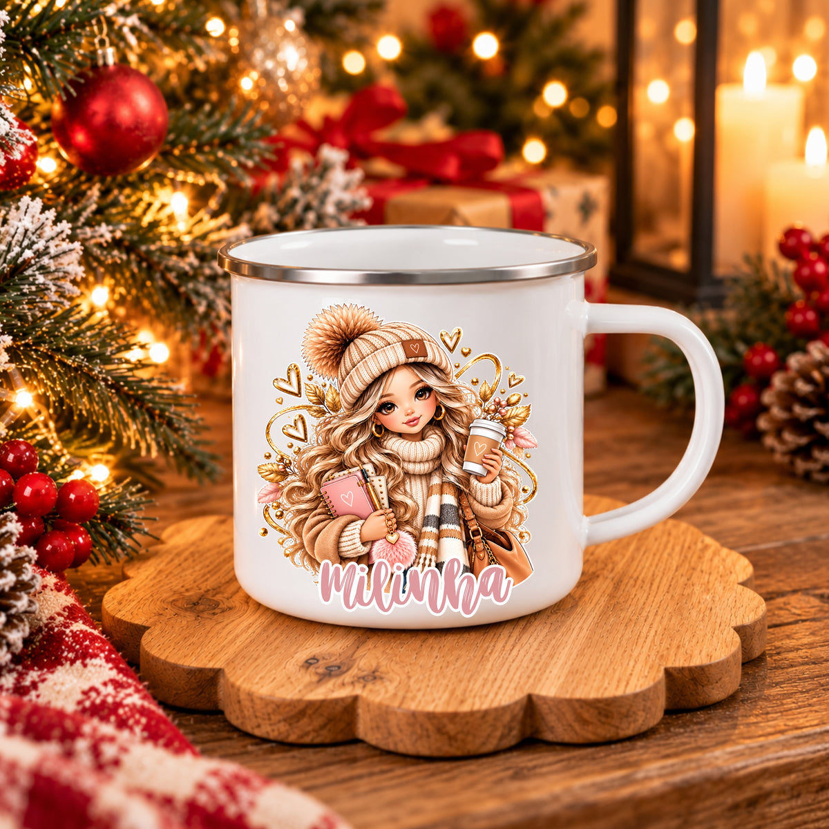 Caneca Inox Personalizada '' Boho Chic ''