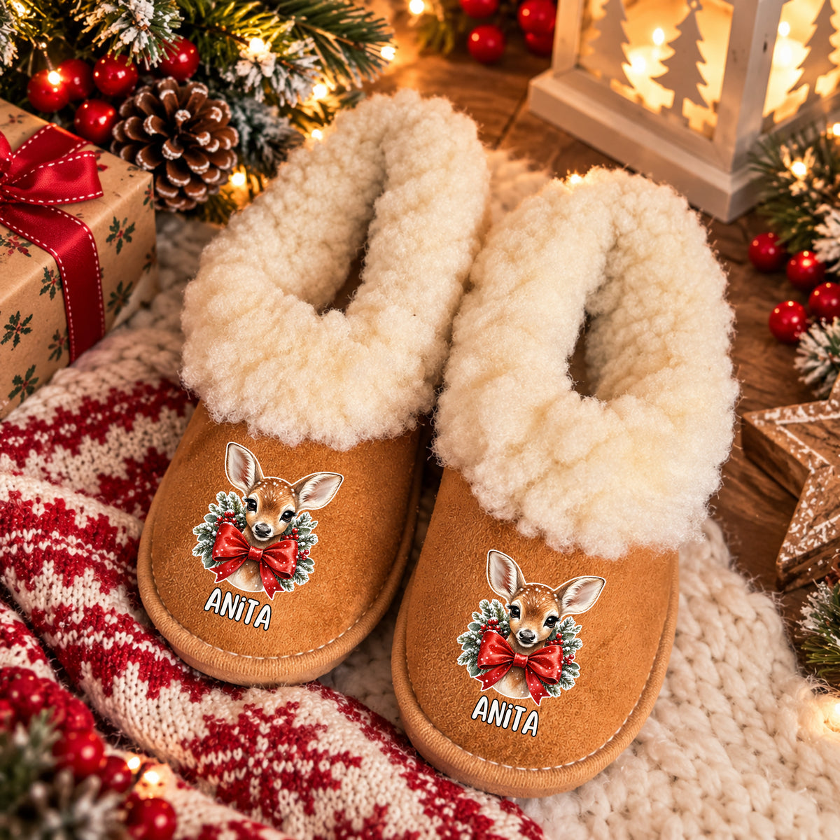 Pantufas Personalizadas '' Bambi Winter ''