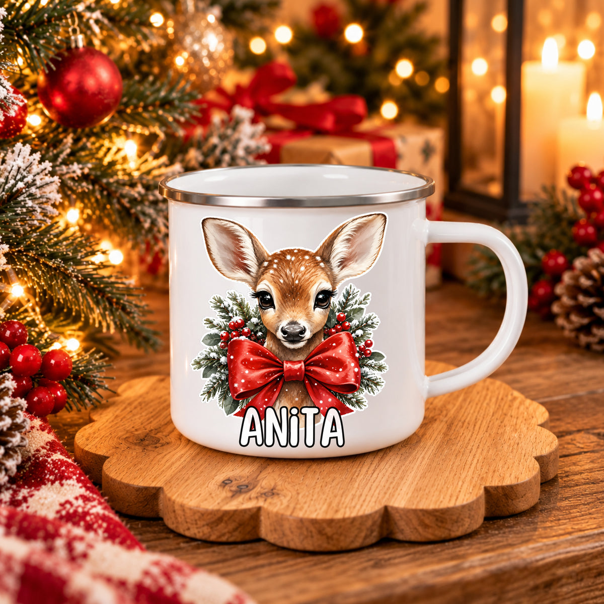 Caneca Inox Personalizada '' Bambi Winter ''