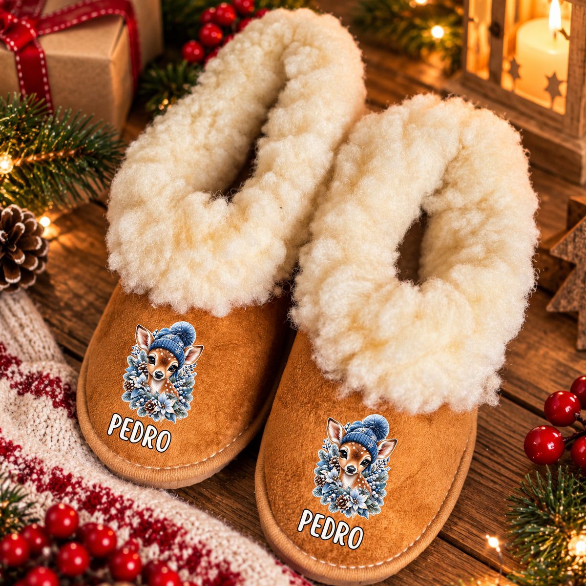 Pantufas Personalizadas '' Bambi Winter ''