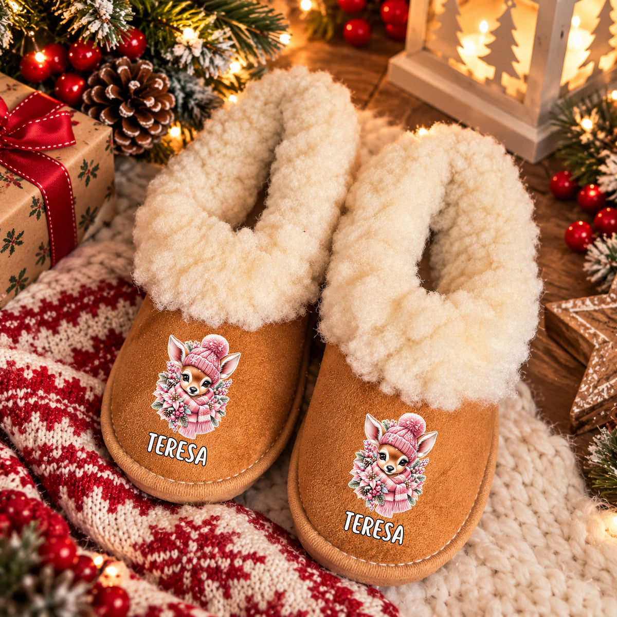 Pantufas Personalizadas '' Bambi Winter ''