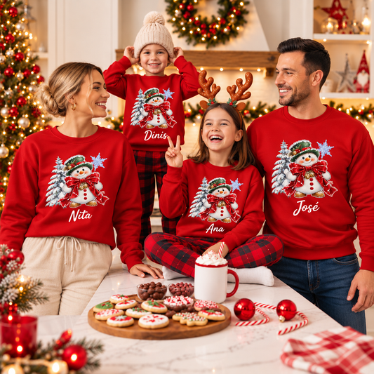 Sweat Personalizada '' Snowy Christmas ''