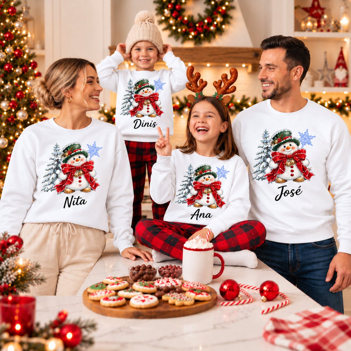Sweat Personalizada '' Snowy Christmas ''