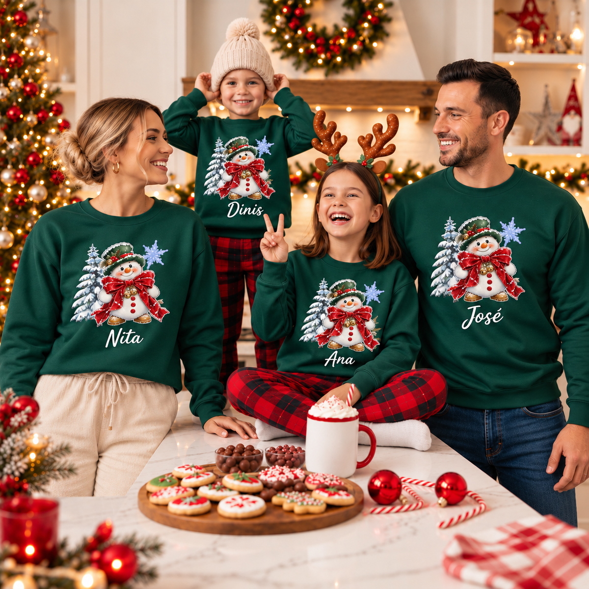 Sweat Personalizada '' Snowy Christmas ''