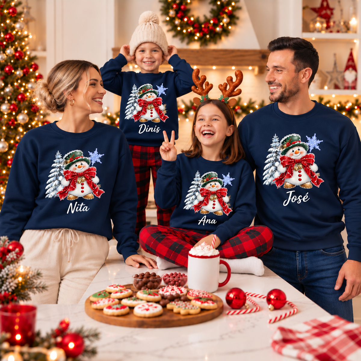 Sweat Personalizada '' Snowy Christmas ''