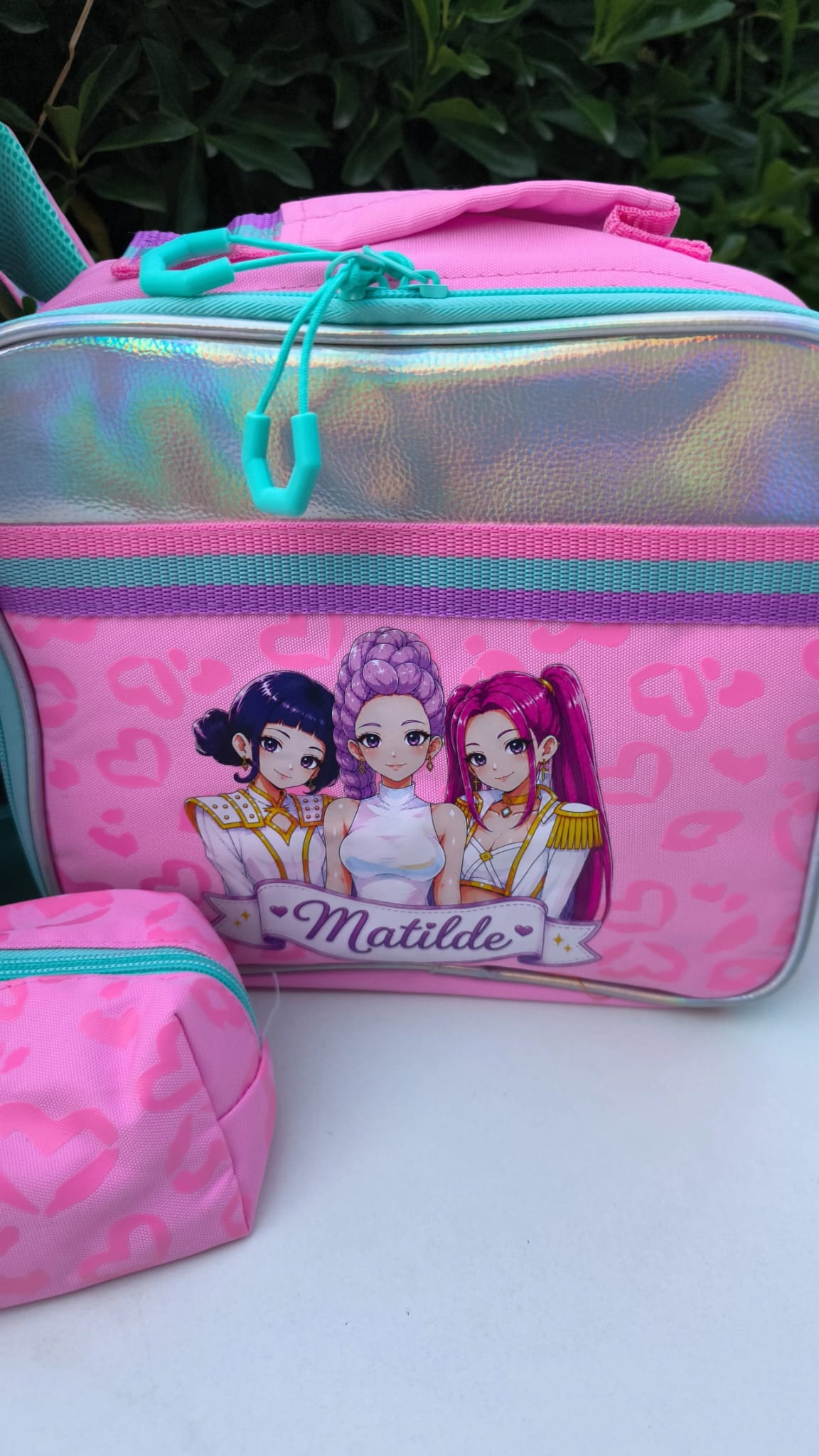 Conjunto Escolar Trolley Personalizado | Mochila + Lancheira + Estojo