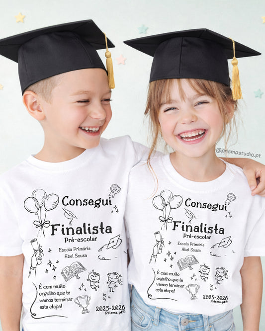 T-SHIRT FINALISTAS 2026 - MODELO EXCLUSIVO