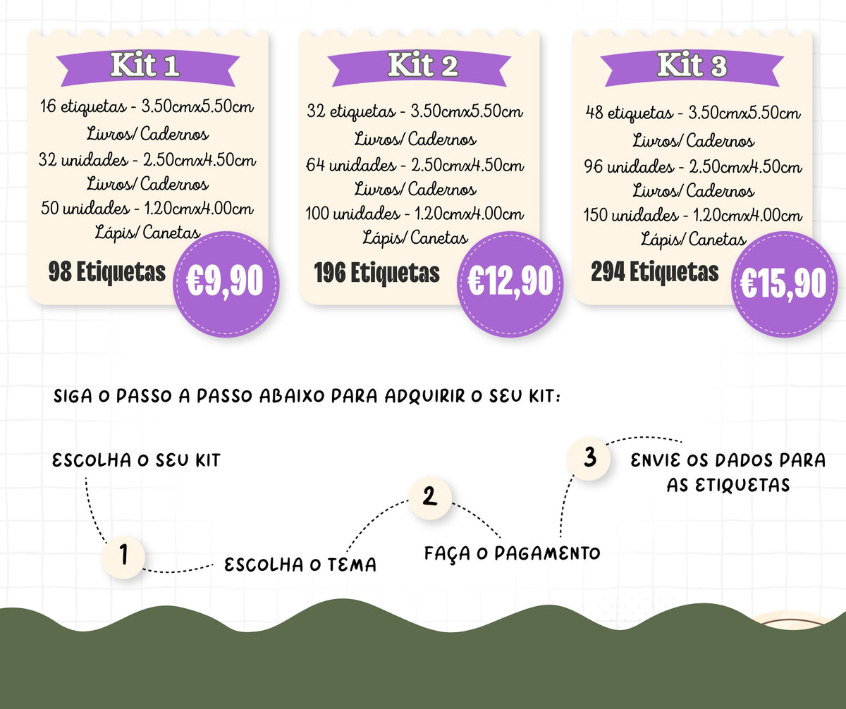 Etiquetas escolares personalizadas | Stitch