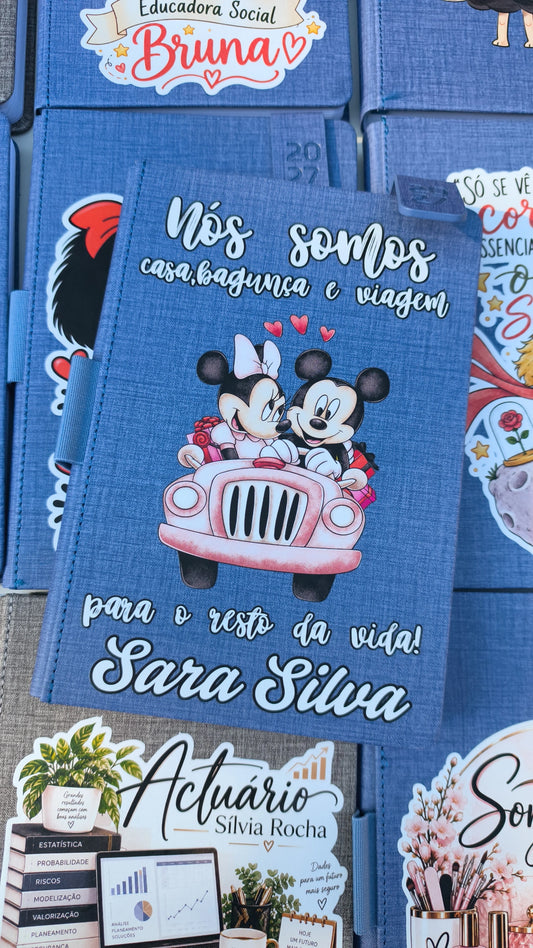 Agenda A5 2027 Personalizada | Bagunça + Nome