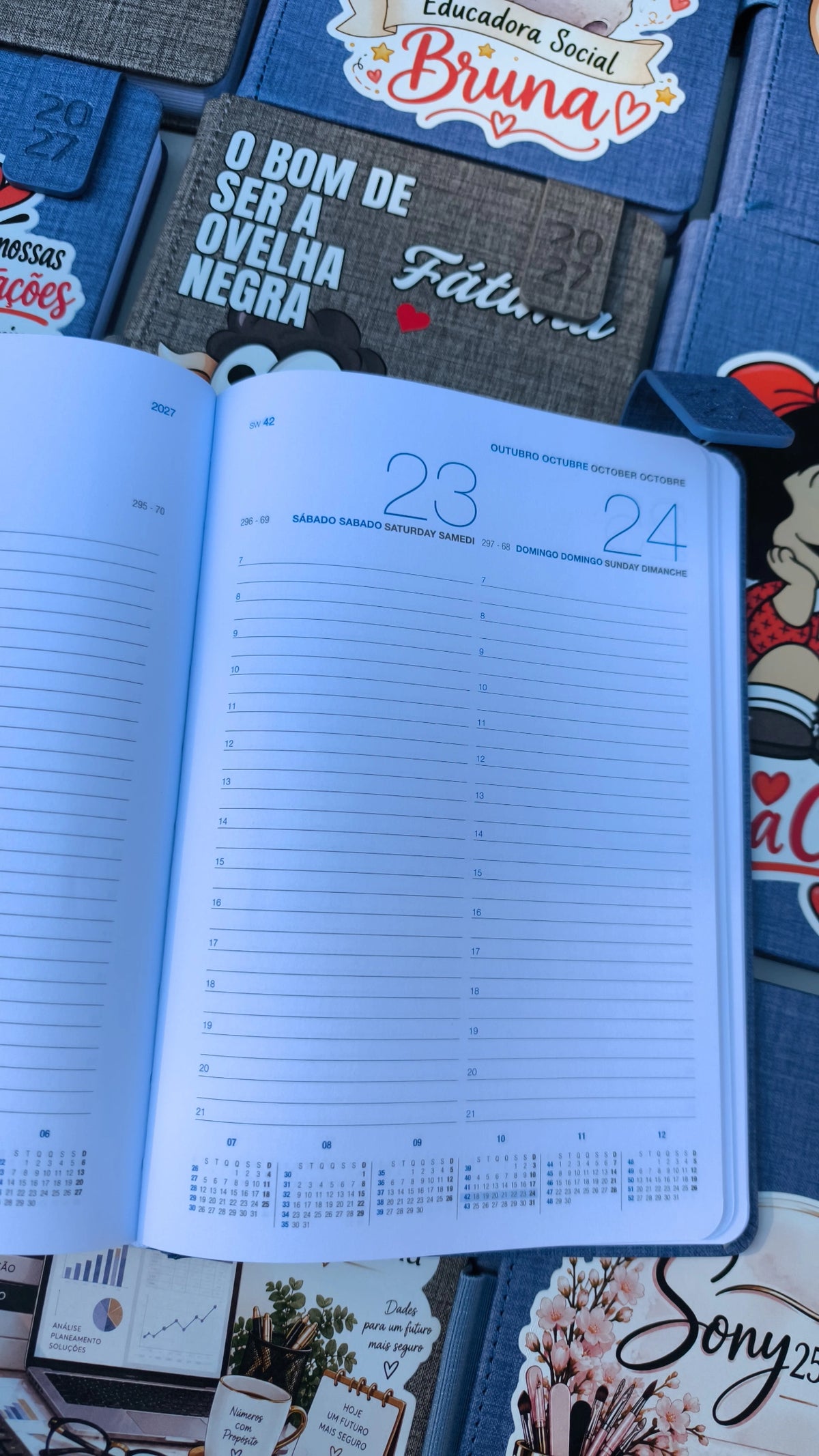 Agenda A5 2027 Personalizada | Ovelha Negra + Nome
